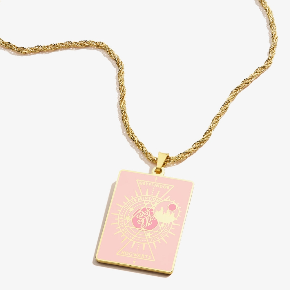 NEW Harry Potter Hogwarts Gryffindor Jewlery Necklace Charm Pendant Rose Gold